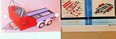++ TRAILOR SPECIAL++ 2 +TWO NEW Tandem Axle Trailer Vintage Style 1/25 SCALE