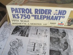 ESCI 7007 PATROL RIDER & KS750 “ELEPHANT” Open Box Sealed BAGS🔥1:9 MORE LISTED