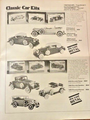 Vintage Gabriel 1:20 “Henry’s Unforgettable” 1909 Model T Touring Metal Auto Kit