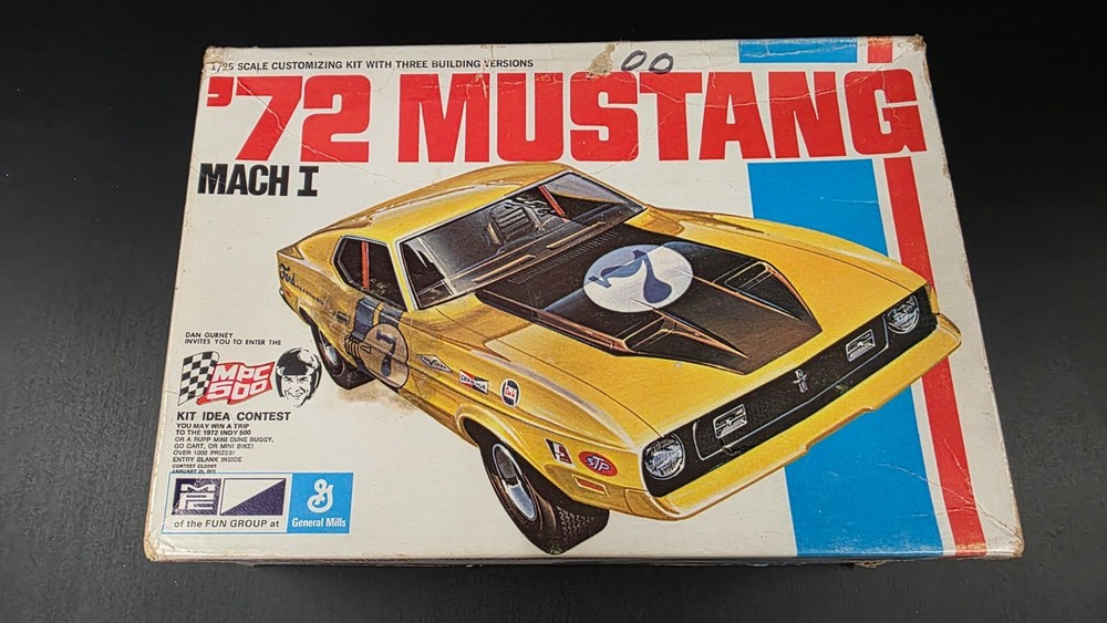 MPC ’72 1972 MUSTANG MACH 1 ORIGINAL 1972 ISSUE 1/25 SEALED INSIDE COMPLETE T8