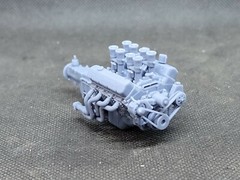 572 BBC ITB model engine resin 3D printed 1:24-1:8 scale