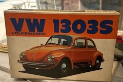 Bandai 1/20 Volkswagen 1303S Beetle VW Orange Model Kit 8091 Vintage NIB Japan