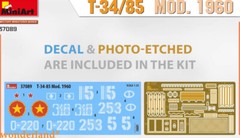 MINIART 37089 1/35 Scale T-34/85 MOD. 1960 Model Kit