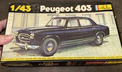 Heller 1:43 scale model kit – Peugeot 403 Made in France No.161 #142