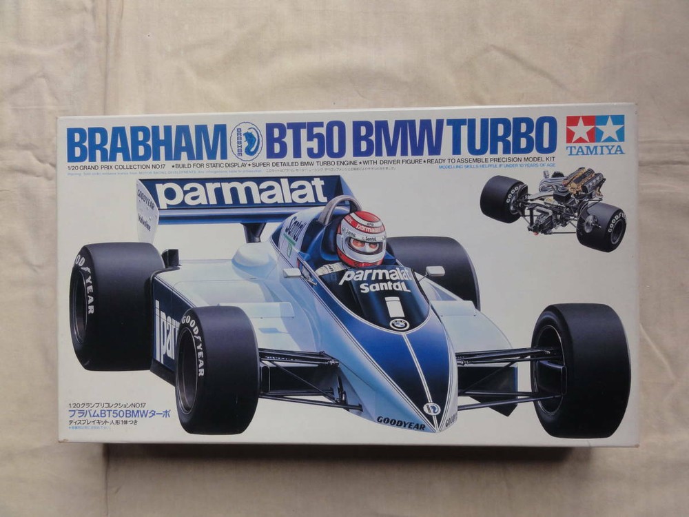 TAMIYA BMW TURBO BT50 BRABHAM 1/20 Model Kit #25557