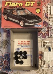 MPC Ertl 1988 Pontiac Fiero GT 1/25 Scale 2 in 1 Model Car Kit 6227 OPEN BOX