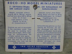 Roco Minitanks (NEW) 1/87 Z-239 WWII US Rubber Dingy Accessory Set Lot # 374Y