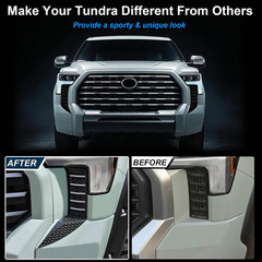 Front Side Headlight Grille Patch Decors Compatible with 2026 2025 2024 2023 202