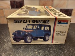 1977 MONOGRAM JEEP CJ-7 RENEGADE MODEL KIT 1:24 Scale New Unassembled #2223