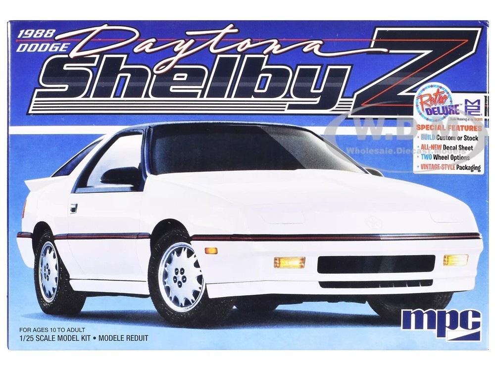 MPC 1:25 SCALE 1988 DODGE SHELBY DAYTONA Z 2-IN-1 KIT #MPC1009~NEW in BOX