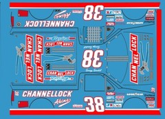 #38 Sammy Swindell Channellock Chevy 2013 1/24th – 1/25th Scale Decals