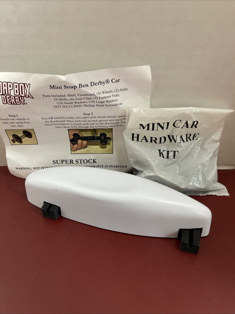 Mini Soap Box Derby Car Super Stock Kit Model Racer STEM Toy Made in USA
