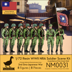 NUMODEL NM0031 | 1/72 Resin WWII Chinese NRA Scene Kit “The Great Wall” | 8pc