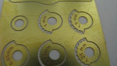Angled Movable Riveting Tool for scale model panel lines Set
