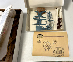Vintage Lot of Model Kit Airplane Crane Balsa Parts of all kinds Used & Unuse