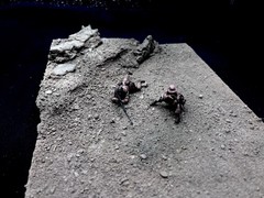 1/35 Scale Military Diorama Base Terrain Display Model Soldiers Figures Diecast