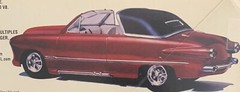 50 Ford Convertible DEVILLE ROOF 139 1623B Model Car Parts COMBINE PARTS