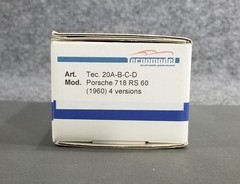 Tecnomodel 1/43 Scale Kit Porsche 718 RS 60 1960 4 Versions te. 20A-B-C-D