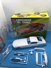 Ford LongNose Mustang Hard BODY W Tinted Glass Slot Car? 1:25 LBR Model Parts