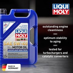 Liqui Moly Leichtlauf High Tech Sae 5W-40 5 L Synthesis Technology Motor Oil