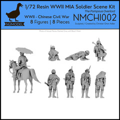NUMODEL NM0025 | 1/72 Resin WWII Manchukuo MIA Scene Kit “Pompous Overlord” |8pc