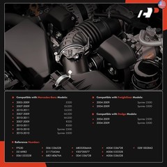 A-Premium Fuel Injection Pressure Sensor [3 Pins] Compatible with Mercedes-Benz