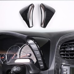 Dashboard Button Cover Trim Compatible with Chevy Corvette C6 2005 Gloss black