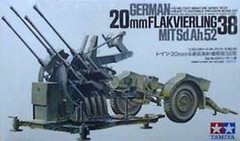 TAMIYA 1/35 German 20mm Flak 38 Gun TAM35091