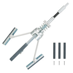 Engine Cylinder Hone Tool | 2″ to 6-1/2″ Diameter Adjustable Deglazer with Extra