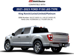 LED Tail Light Compatible with 2021 2022 2023 Ford F150 King Ranch Lariat Limite