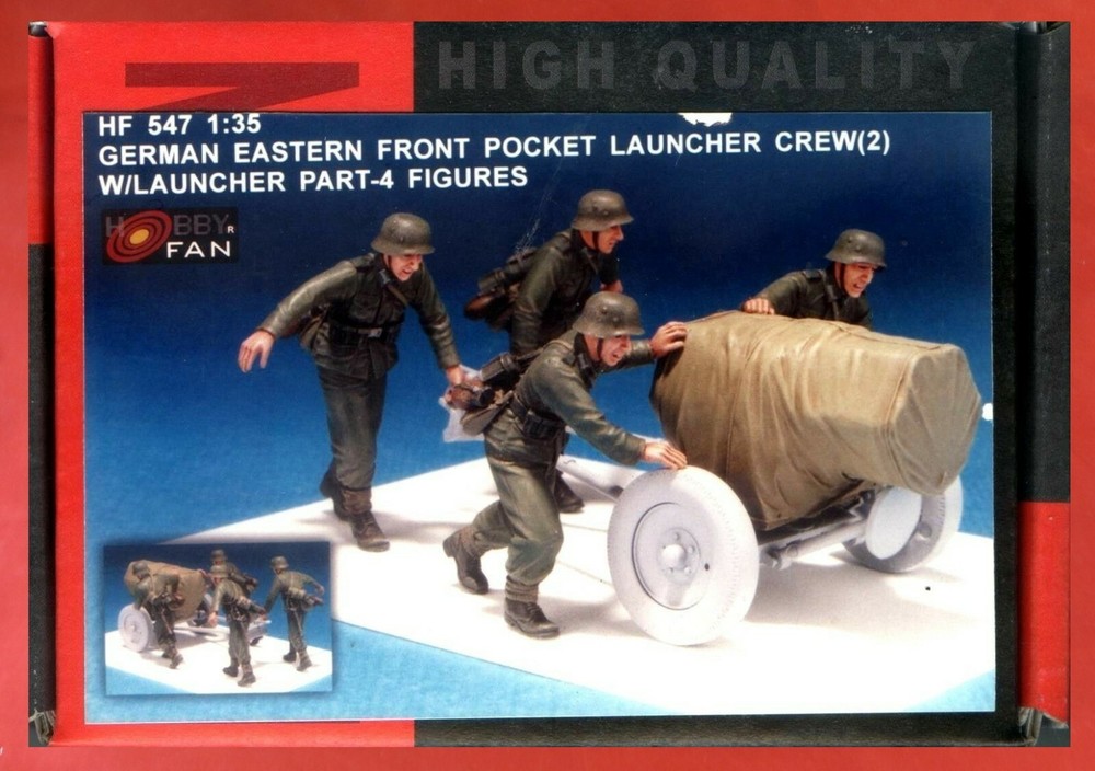 Hobby Fan 1/35 HF-547 WWII German Rocket Crew w/Launcher Part (4 Figures) – USA