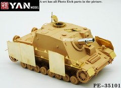 1/35 German Assault IV Brummbar Tank Photo-etched DetaiL-up Kit for Tamiya 35353