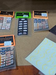 Prestons Car Parts – #11 – 1:24 Scale – Assorted License Plate/Tire Decals – NOS