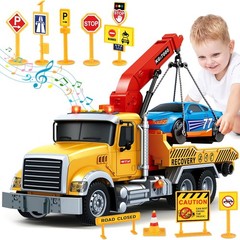 Kids Toys for 3 4 5 6 7 Years Old Boys, 15″ Large Tow Truck Toy, Friction…