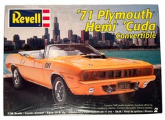 Revell 1971 Plymouth Hemi ‘Cuda Convertable Model Kit 1/24 Sealed 85-2381 (B46)