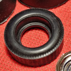 Wheels Tires Slicks Pie Wagon 1:24 Scale Model Car Part Atlantis