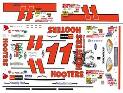 #11 Brett Bodine Hooters Taurus 2002 1/24th – 1/25th Scale Waterslide Decal