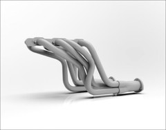 1:25 440 Mopar Headers, 3D Printed. Unpainted. Model Cars Not Included