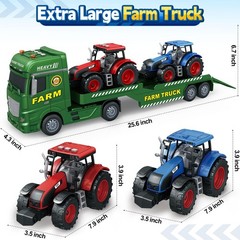 Bstoyder Toddler Boy Toys for 3 4 5 6 7 Years Kids, 25″ Semi 25 Inches