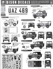 Bison Decals 1/35 Russian UAZ 469 All Terrain Vehicle