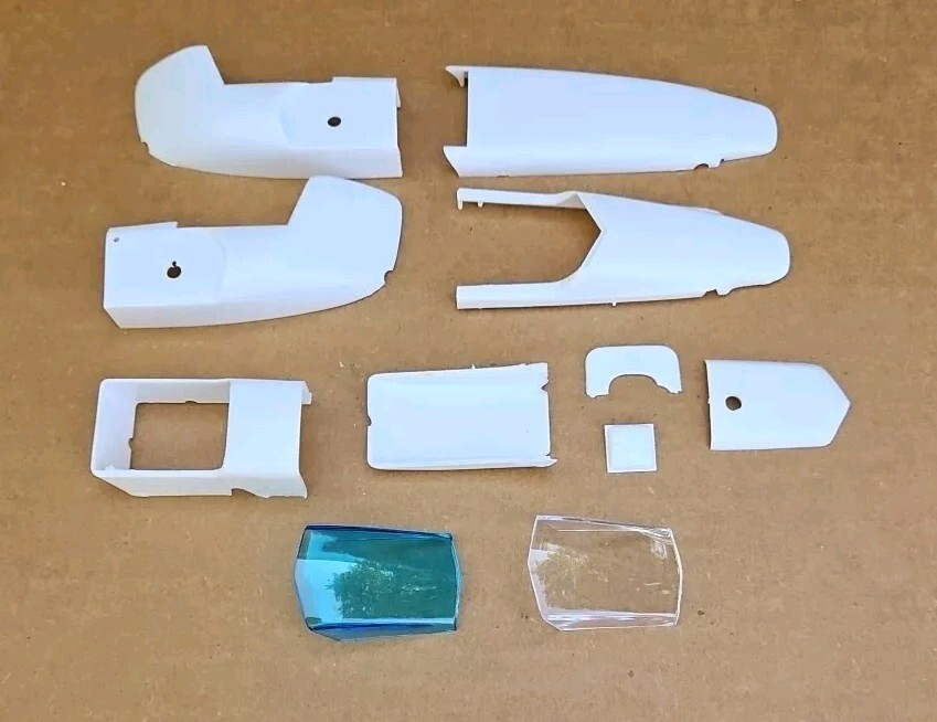 AMT 1/25 DOUBLE DRAGSTER, RAIL BODY AND RELATED PARTS