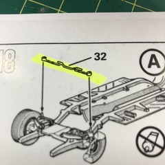 55 56 Chevy Bel Air Sedan Detailed CHASSIS W Instructions 1:25 LBR Model Parts