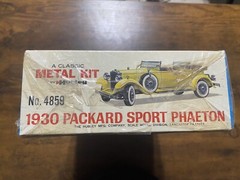 HUBLEY No.4859 1930 PACKARD SPORT PHAETON 1:22 1960s METAL KIT Factory Sealed!