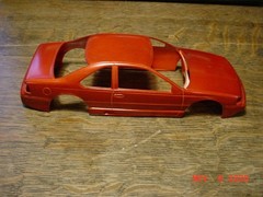 1989-1993 Ford Thunderbird Slot Car Body 1/24 1/25 Model Part UPRM