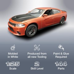 AMT 2021 Dodge Charger RT All New Tooling 1:25 Scale Model Small, Multicolor