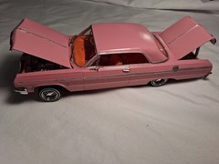 revell 1964 Impala SS 1/24 scale Model done lowrider style ready for display!!!