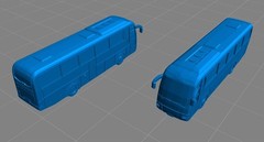 3D Printed 1/700/400/350/200 military bus Unpainted Model