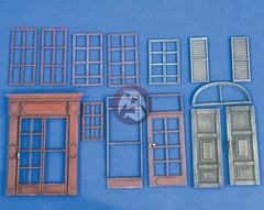 Verlinden 1/35 Windows, Doors, Frames, Wooden Shutters, etc. Set No.2 2208
