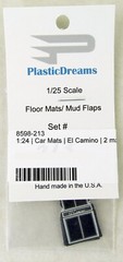 1:25 Scale El Camino Floor Mats Set (2 pcs) – Plastic Dreams #213