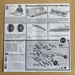 Original AMT 1962 Imperial Hardtop 3 in 1 Model Kit Instructions only no kit